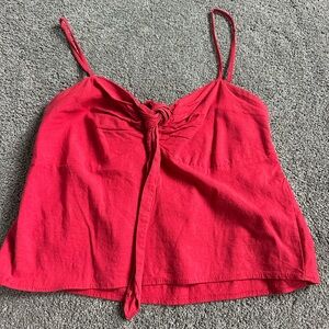 Brandy Melville Scarlet Knotted Camisole